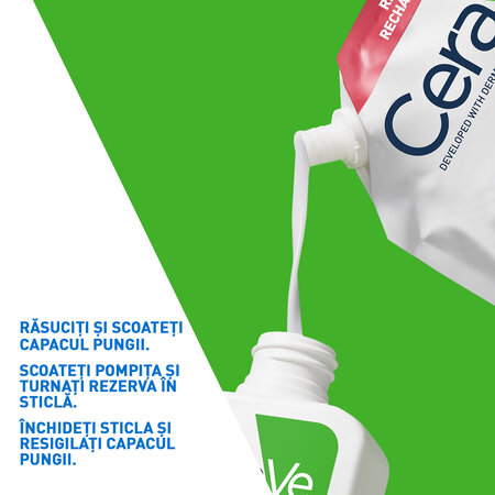 Rezerva Gel de curatare hidratant pentru piele normala si uscata, 473 ml, Cerave 816553