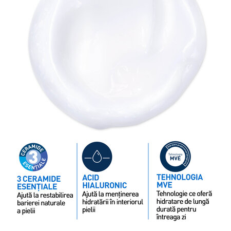 Rezerva Gel de curatare hidratant pentru piele normala si uscata, 473 ml, Cerave 816558