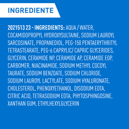 Rezerva Gel de curatare spumant pentru piele normala si grasa, 473 ml, Cerave 816532