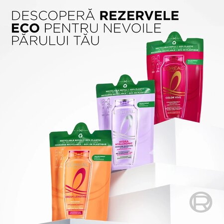 Rezerva Sampon hidratant pentru par deshidratat Hyaluron Plump, 250 ml, L'Oreal Elseve 692183