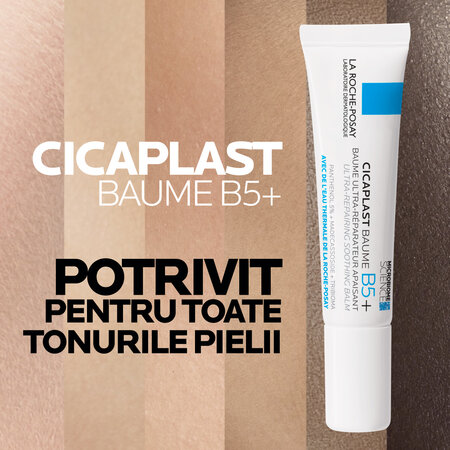 Balsam ultra-reparator calmant cu indicatii multiple Cicaplast Baume B5+, 15 ml, La Roche Posay 692793