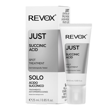 Tratament local pentru cosuri si pete pigmentare Just Succinic Acid, 25 ml, Revox
