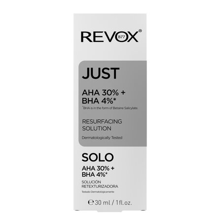 Solutie de peeling chimic Just AHA 30% + BHA 4%, 30 ml, Revox 692919
