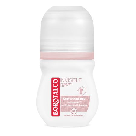 Deodorant Roll-on Invisible, Pink, 50 ml, Borotalco