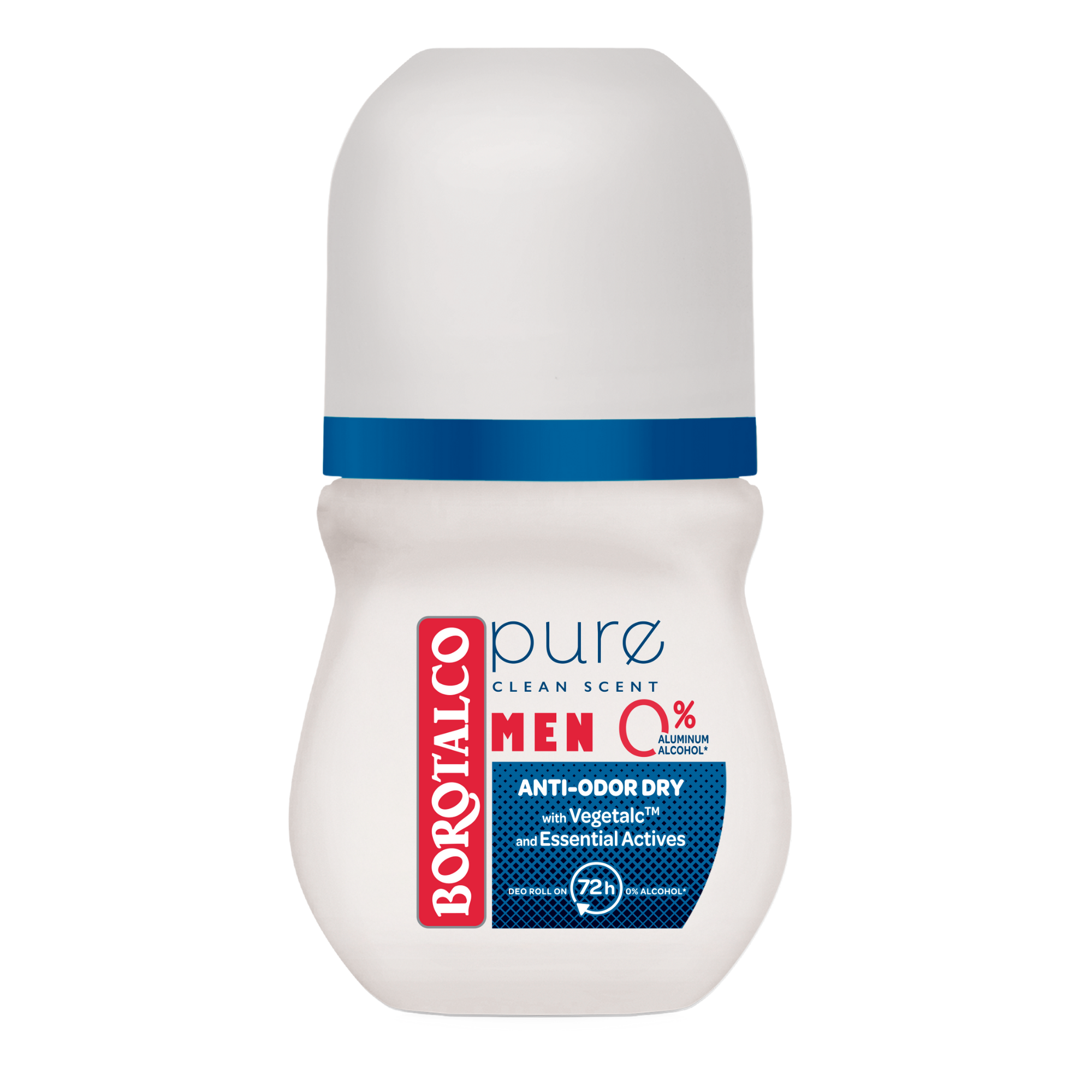 Deodorant Roll-on Men, Pure Clean Scent, 50 ml, Borotalco