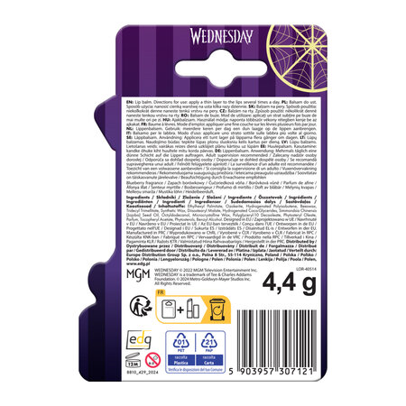 Balsam de buze Wednesday, Afine, 4.4 g, EDG 692963