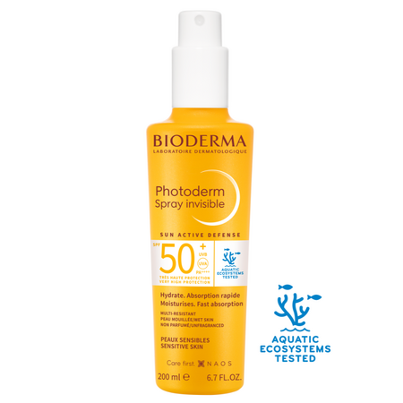 Spray Invisible hidratant cu absorbtie rapida pentru fata si corp SPF 50+ Photoderm, 200 ml, Bioderma 692987