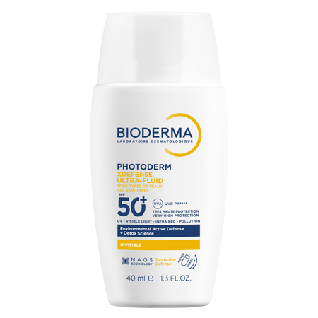 Fluid de fata Ultra invizibil cu SPF50+ Photoderm Xdefense, 40 ml, Bioderma