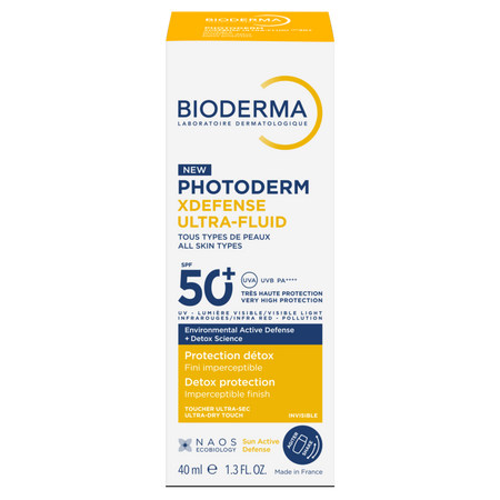 Fluid cu SPF 50+ Ultra invizibil pentru fata Photoderm Xdefense, 40 ml, Bioderma 693017