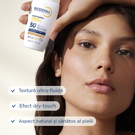 Fluid colorat Ultra SPF 50+ pentru fata Photoderm Xdefense, Fototip 3, 40 ml, Bioderma 693053