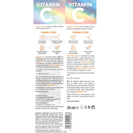 Ser antirid forte Vitamin C Plus, 30 ml, Cosmetic Plant 693282