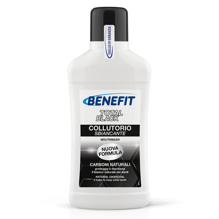 Apa de gura cu carbune, Total Black, 500 ml, Benefit