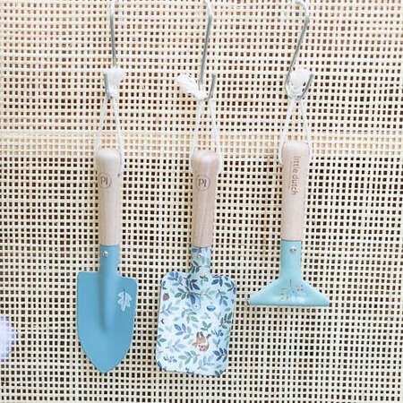 Set de unelte pentru gradinarit Forest Friends, Albastru, 3 ani+, Little Dutch 693383