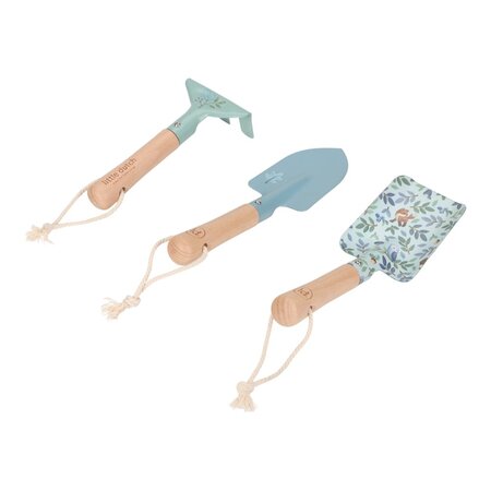 Set de unelte pentru gradinarit Forest Friends, Albastru, 3 ani+, Little Dutch 693377