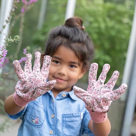 Manusi pentru gradinarit Fairy Garden, Roz, 3 ani+, Little Dutch 693433