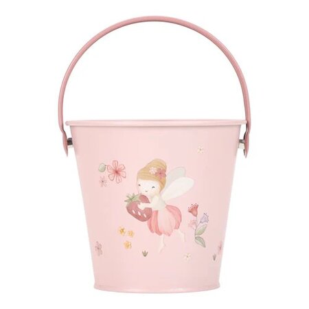Galeata pentru gradinarit Fairy Garden, 3 ani+, Roz, Little Dutch