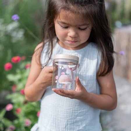Borcan pentru insecte Fairy Garden, Roz, 3 ani+, Little Dutch 693533