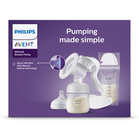Pompa manuala cu accesorii, SCF430/20, Philips Avent 693581