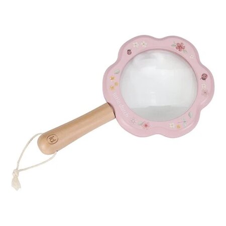 Lupa din lemn Fairy Garden, 3 ani+, Roz, Little Dutch 693573