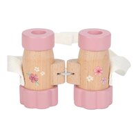 Binoclu din lemn Fairy Garden, Roz, 3 ani+, Little Dutch