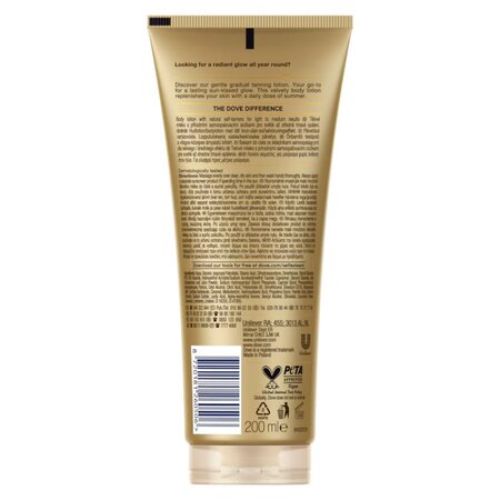 Lotiune de corp autobronzanta Summer Light/Med, 200 ml, Dove 693766