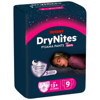 Scutece de noapte Pants DryNites, 49-60 kg, Fete, 13 ani+, 9 buc, Huggies