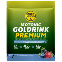 Pudra izotonica cu aminoacizi Goldrink Premium, Fructe de padure, 40 g, Gold Nutrition