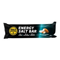 Baton energizant Total Energy Salt Bar, Ciocolata, Migdale si Cocos, 40 g, Gold Nutrition