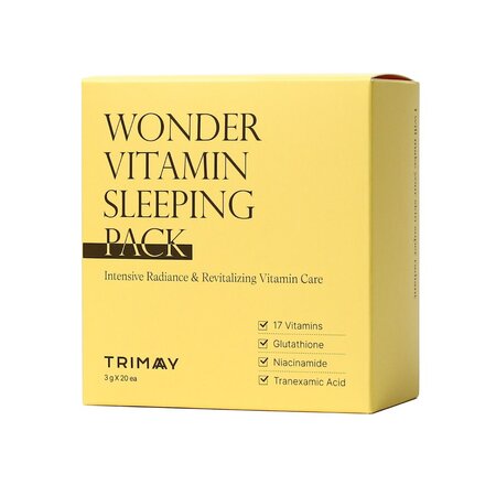 Pachet masti de noapte pentru luminozitate si revitaliare Wonder Vitamin, 20 bucati x 3 g, Trimay