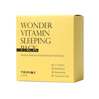 Pachet masti de noapte pentru luminozitate si revitaliare Wonder Vitamin Sleeping Pack, 20 bucati x 3 g, Trimay