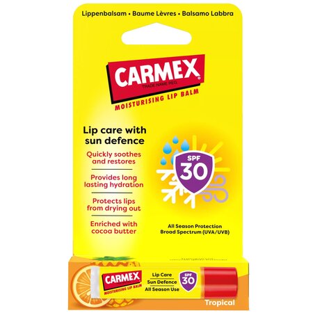 Stick pentru buze Sun Defence Tropical, 4.25 g, Carmex