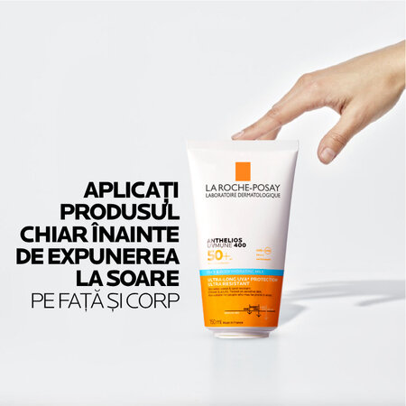 Lapte hidratant cu SPF 50+ pentru fata si corp Anthelios UVMUNE 400, 150 ml, La Roche Posay 694111
