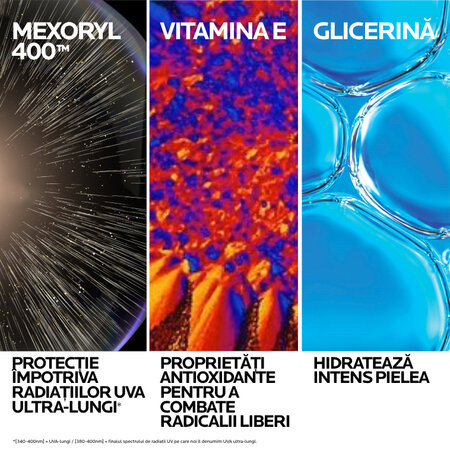 Lapte hidratant cu SPF 50+ pentru fata si corp Anthelios UVMUNE 400, 150 ml, La Roche Posay 694113