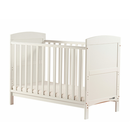 Patut din lemn transformabil pentru bebe si junior, 120x60, Alb, Lory, Freeon 694143