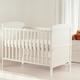 Patut din lemn transformabil pentru bebe si junior, 120x60, Alb, Lory, Freeon 694140