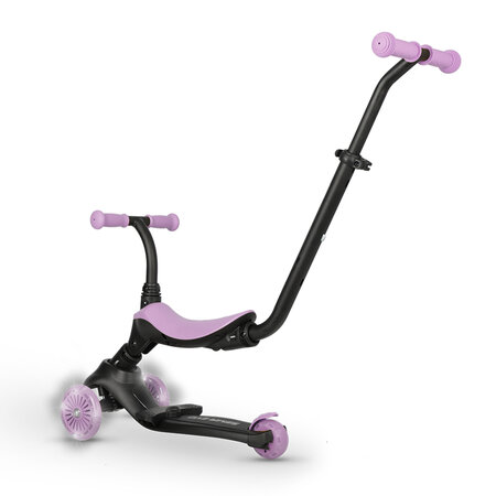 Trotineta multifunctionala 5 in 1 pentru copii Sema EVO, Violet, 1-6 ani, QPlay 694313