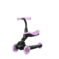 Trotineta multifunctionala 5 in 1 pentru copii Sema EVO, Violet, 1-6 ani, QPlay