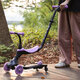 Trotineta multifunctionala 5 in 1 pentru copii Sema EVO, Violet, 1-6 ani, QPlay 694317