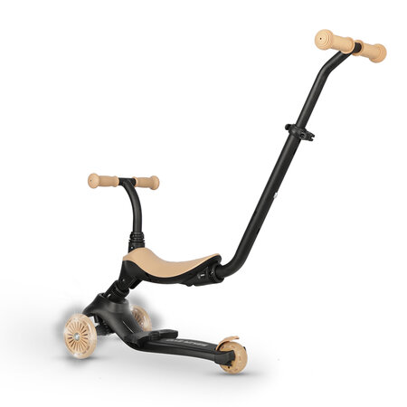 Trotineta multifunctionala 5 in 1 pentru copii Sema EVO, Bej, 1-6 ani, QPlay 694360