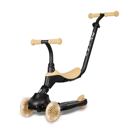 Trotineta multifunctionala 5 in 1 pentru copii Sema EVO, Bej, 1-6 ani, QPlay 694367