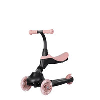 Trotineta multifunctionala 5 in 1 pentru copii Sema EVO, Roz, 1-6 ani, QPlay