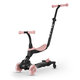 Trotineta multifunctionala 5 in 1 pentru copii Sema EVO, Roz, 1-6 ani, QPlay 694380