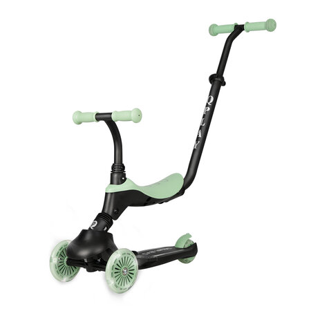 Trotineta multifunctionala 5 in 1 pentru copii Sema EVO, Verde, 1-6 ani, QPlay 694408