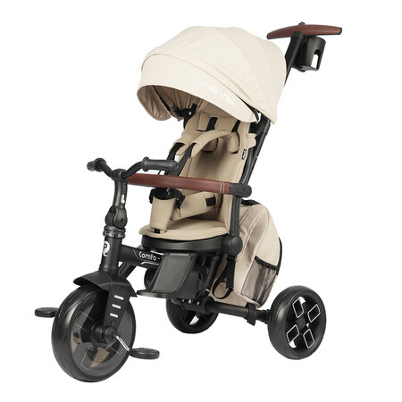 Tricicleta ultrapliabila 8in1 Comfo Max, 8 luni+, Bej, Qplay