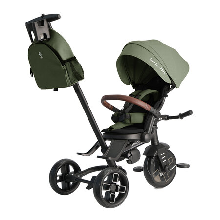 Tricicleta ultrapliabila 7 in 1 Comfo Max, Verde, 10 luni-6 ani, Qplay 694493