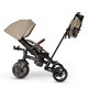 Tricicleta ultrapliabila 7 in 1 Comfo Max, Bej Inchis, 10 luni+, Qplay 694514