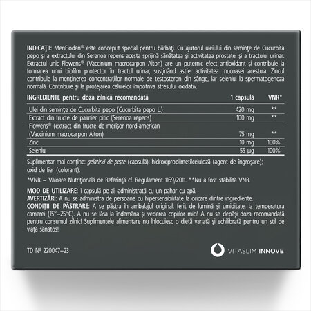 MenFloden, 20 capsule, Vitaslim 694612
