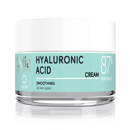 Crema de fata cu efect de netezire Acid Hyaluronic, 50 ml, Delia Cosmetics