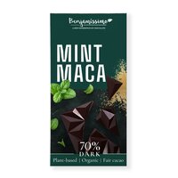 Ciocolata neagra Bio 70% cu Menta si Maca, 60 g, Benjamissimo