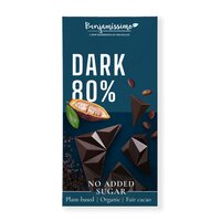 Ciocolata neagra Bio 80%, 60 g, Benjamissimo